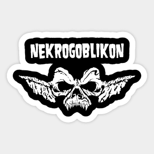 Nekrogoblizig white Sticker